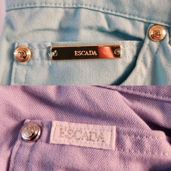 ESCADA Women’s Pants Cotton Blend Size 38 Bundle. 29.5" Waist US - Picture 4 of 12